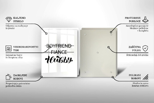 Placă din sticla protectie perete Inscripție propoziție model