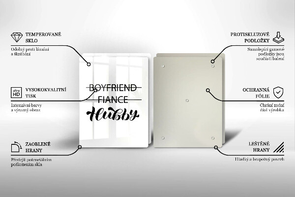 Placă din sticla protectie perete Inscripție propoziție model