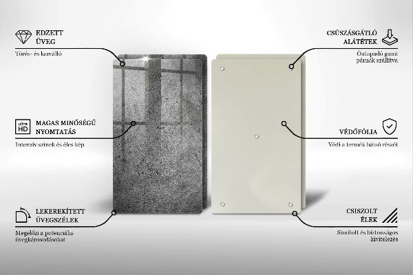 Placă sticla protectie aragaz Textura de piatră de beton