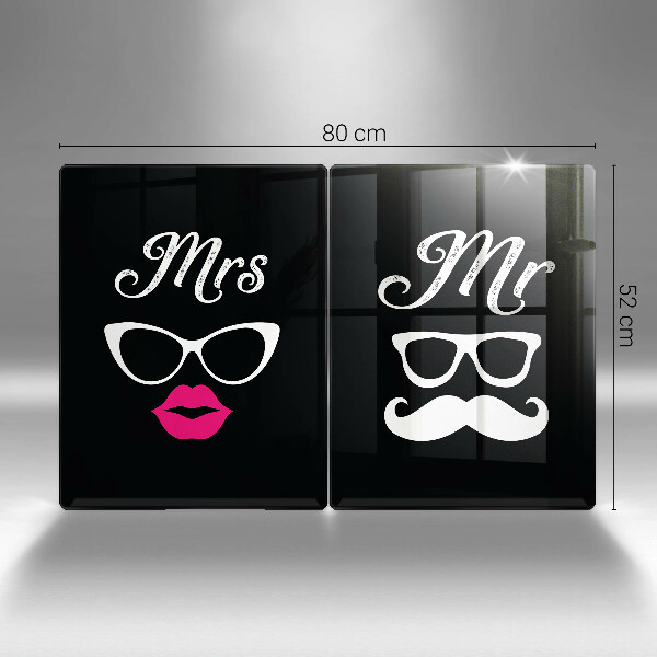 Placă din sticla protectie perete Mrs mr