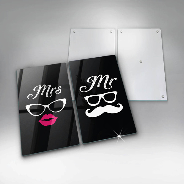Placă din sticla protectie perete Mrs mr