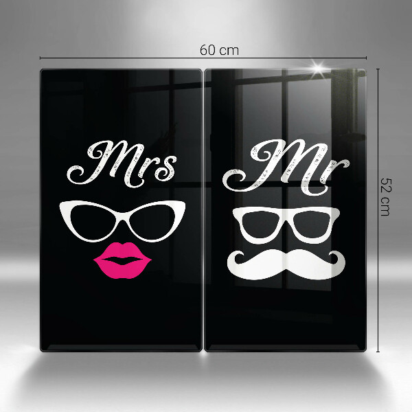 Placă din sticla protectie perete Mrs mr