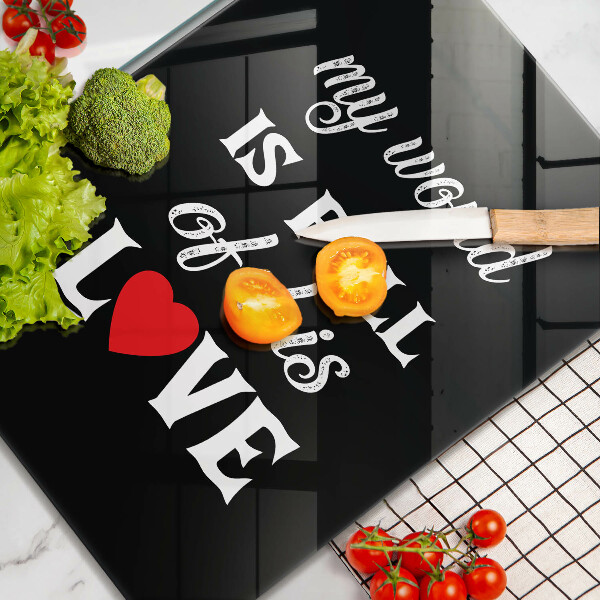 Placă din sticla protectie perete Inscripție propoziție