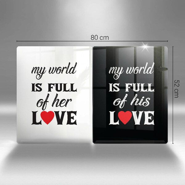 Placă din sticla protectie perete Inscripție propoziție