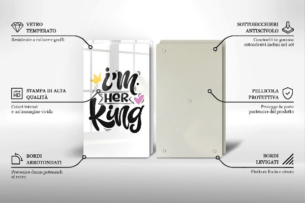 Placă din sticla protectie perete Inscripție propoziție