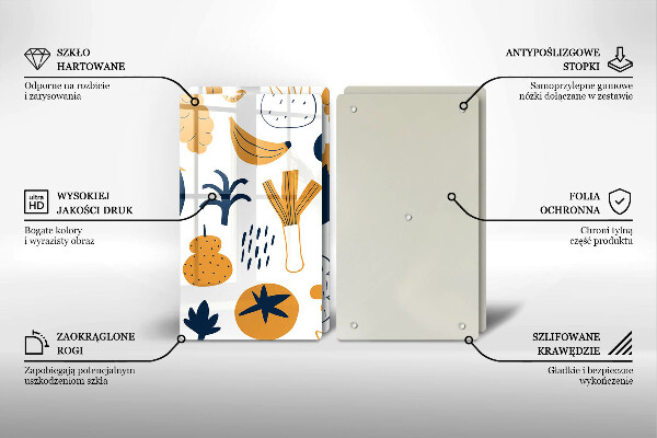 Placă sticla protectie aragaz Ilustrație alimentară