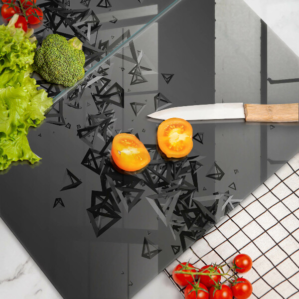 Placă sticla protectie aragaz Forme 3d abstracte