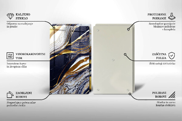 Placă sticla protectie aragaz Abstracție colorată