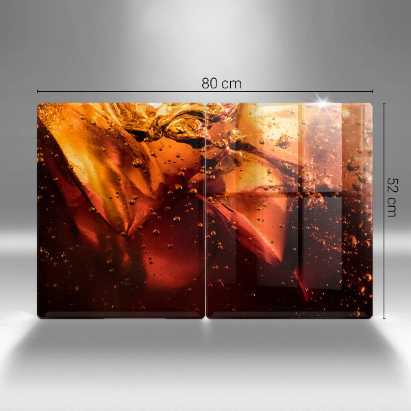 Placă sticla protectie aragaz Băutură de cola cu gheață