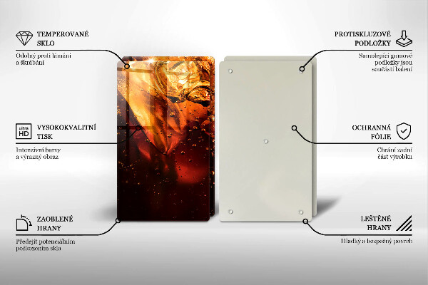 Placă sticla protectie aragaz Băutură de cola cu gheață