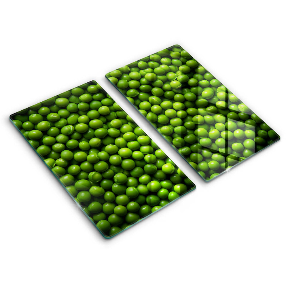 Placă sticla protectie aragaz Fasole verde