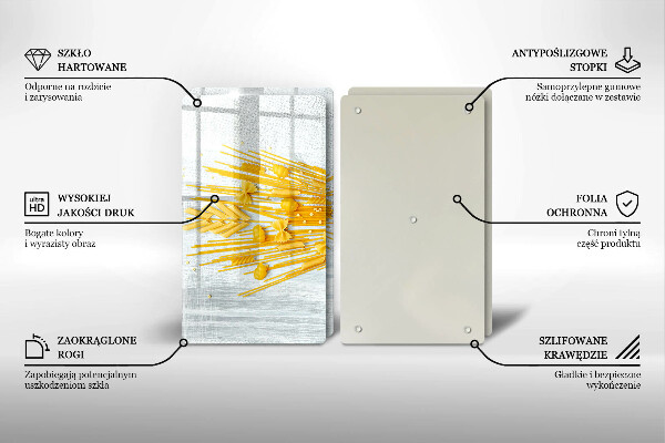 Placă sticla protectie aragaz Paste