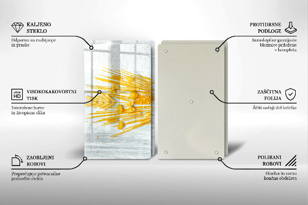 Placă sticla protectie aragaz Paste