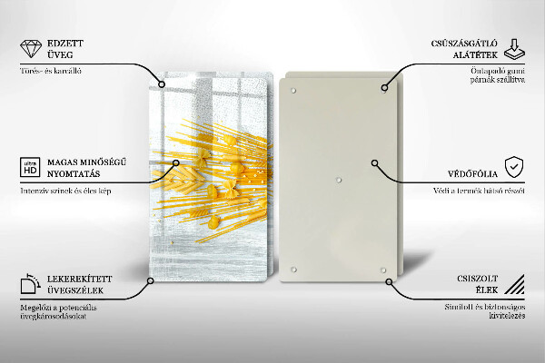 Placă sticla protectie aragaz Paste