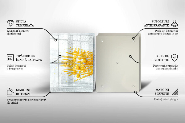 Placă sticla protectie aragaz Paste