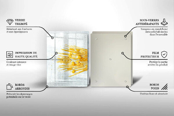 Placă sticla protectie aragaz Paste