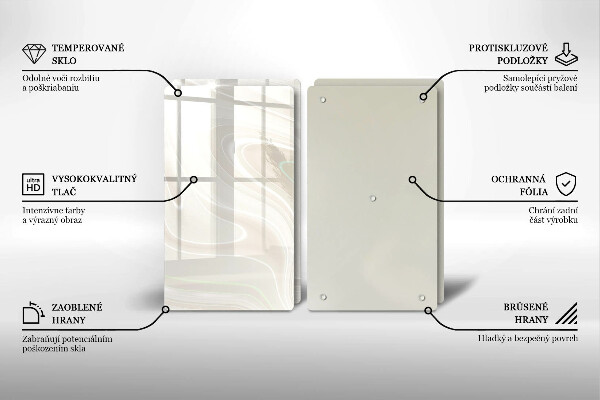 Placa din sticla protectie perete bucatarie Textura cremoasa