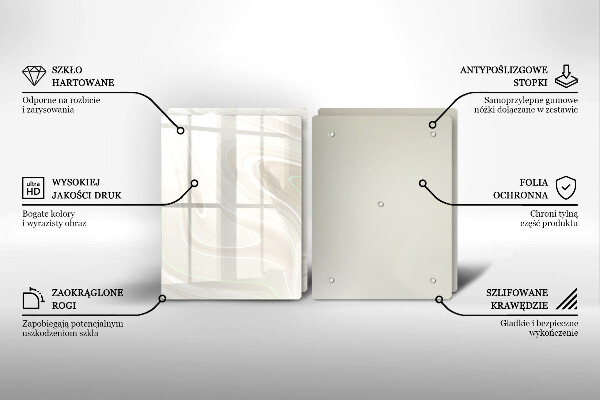 Placa din sticla protectie perete bucatarie Textura cremoasa