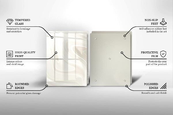 Placa din sticla protectie perete bucatarie Textura cremoasa