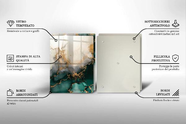Placa din sticla protectie perete bucatarie Marmură multicoloră