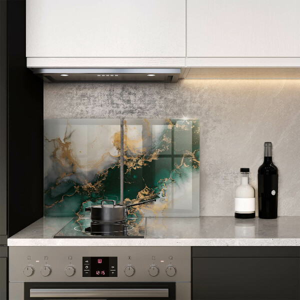 Placa din sticla protectie perete bucatarie Marmură multicoloră