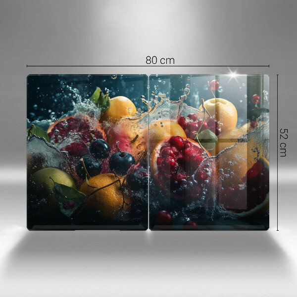 Placa din sticla protectie perete bucatarie Fructe în apă