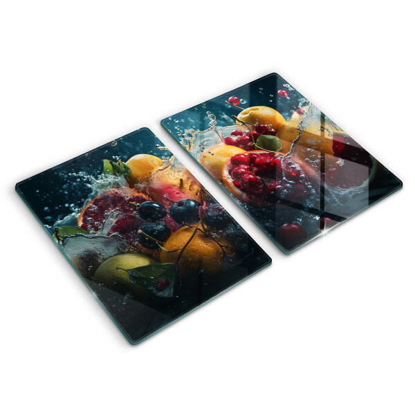 Placa din sticla protectie perete bucatarie Fructe în apă