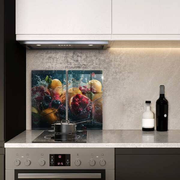 Placa din sticla protectie perete bucatarie Fructe în apă