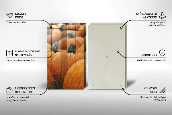 Placa din sticla protectie perete bucatarie Dovlecei