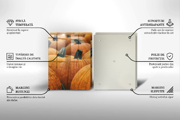 Placa din sticla protectie perete bucatarie Dovlecei