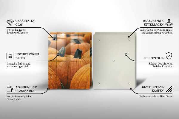 Placa din sticla protectie perete bucatarie Dovlecei