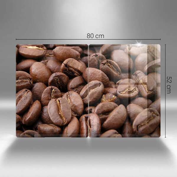 Placa din sticla protectie perete bucatarie Boabe de cafea