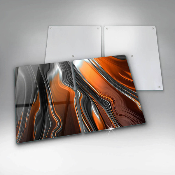 Placa din sticla protectie perete bucatarie Model abstract