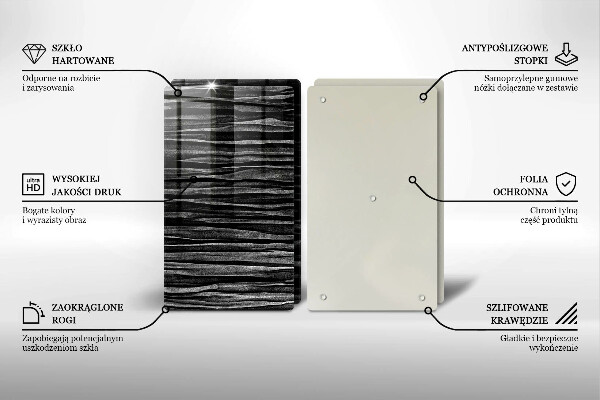 Placa din sticla protectie perete bucatarie Abstracția neagră