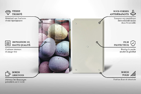 Placa din sticla protectie perete bucatarie Ouă de paște