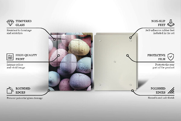 Placa din sticla protectie perete bucatarie Ouă de paște