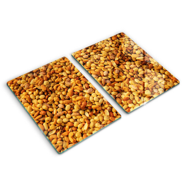 Placa din sticla protectie perete bucatarie Amestecul de nuci