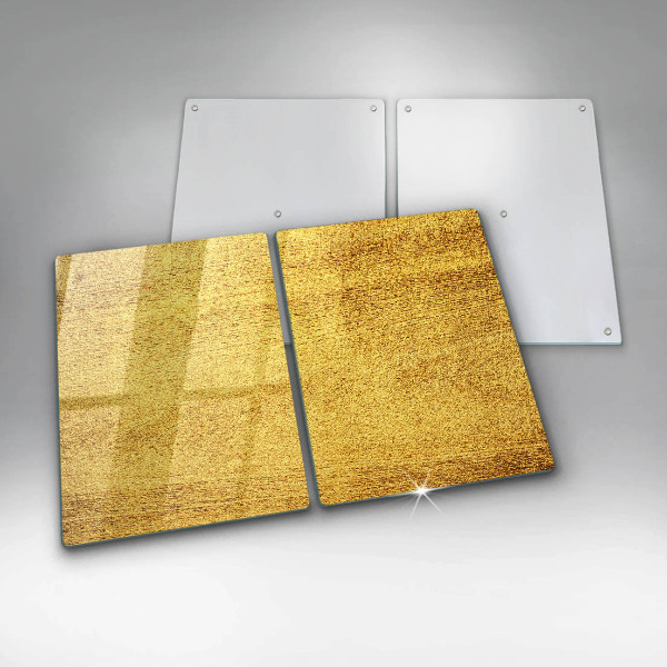 Placa din sticla protectie perete bucatarie Abstracție galbenă