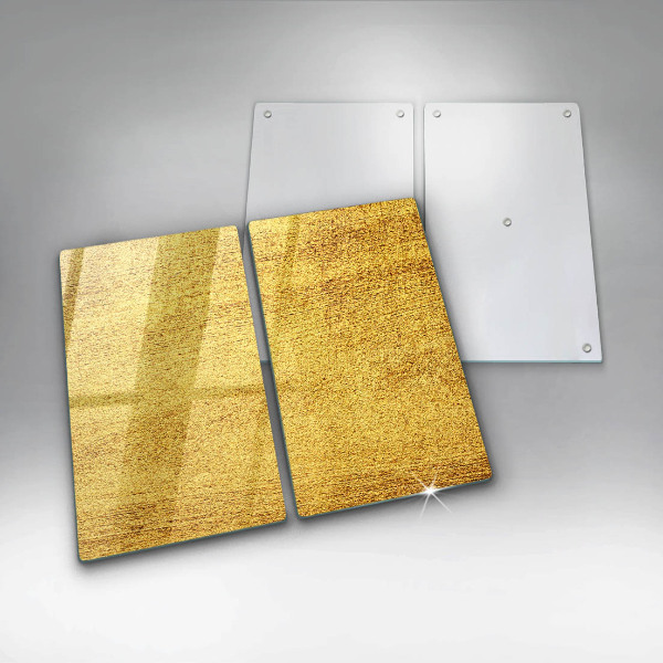 Placa din sticla protectie perete bucatarie Abstracție galbenă