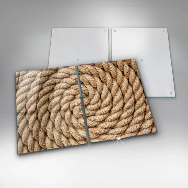 Placa din sticla protectie perete bucatarie Funie încolăcită