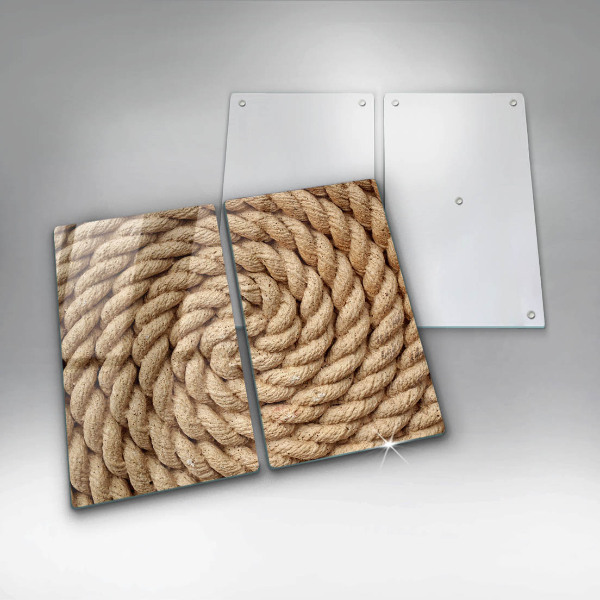 Placa din sticla protectie perete bucatarie Funie încolăcită