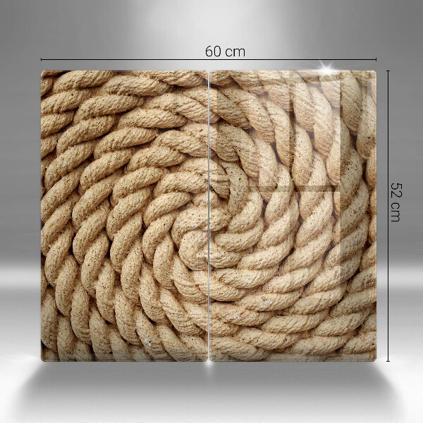 Placa din sticla protectie perete bucatarie Funie încolăcită