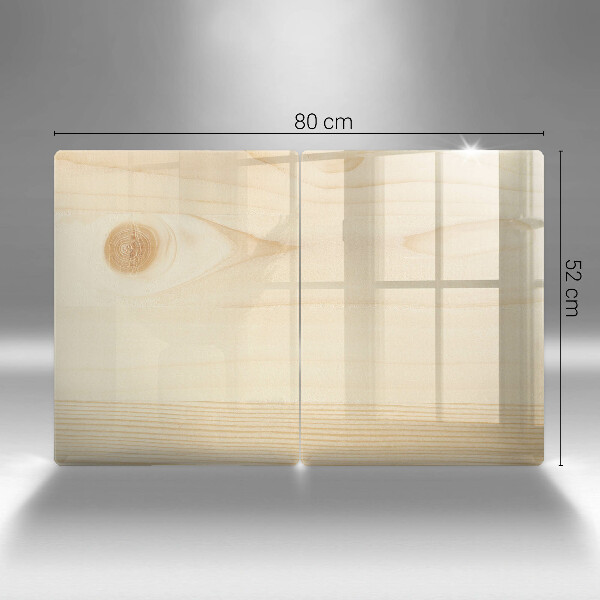 Placa din sticla protectie perete bucatarie Scandura de lemn