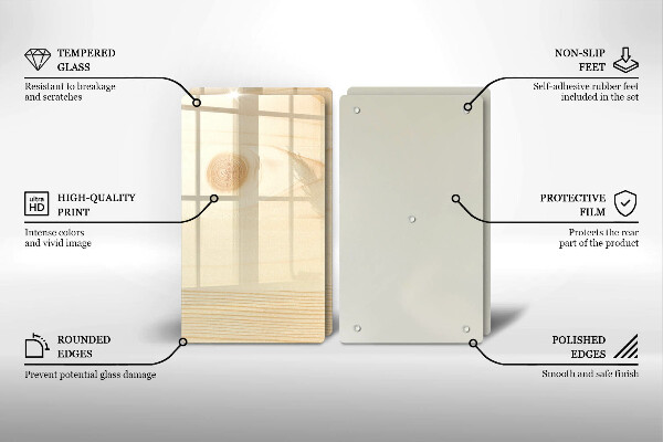 Placa din sticla protectie perete bucatarie Scandura de lemn