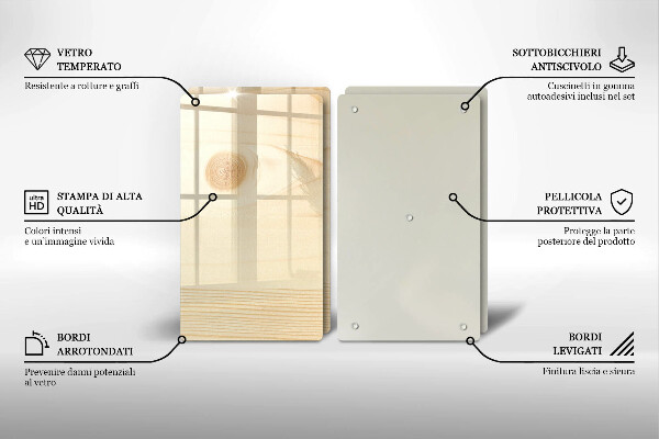 Placa din sticla protectie perete bucatarie Scandura de lemn