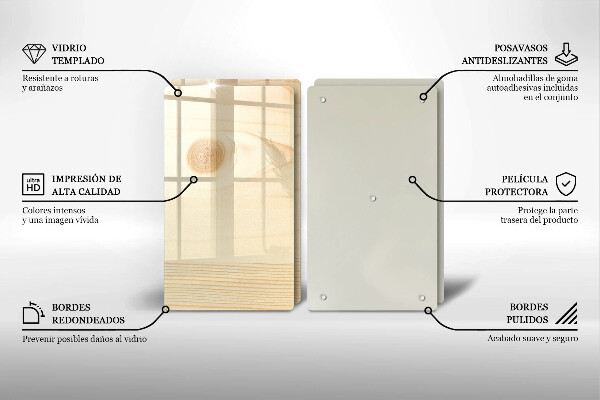 Placa din sticla protectie perete bucatarie Scandura de lemn