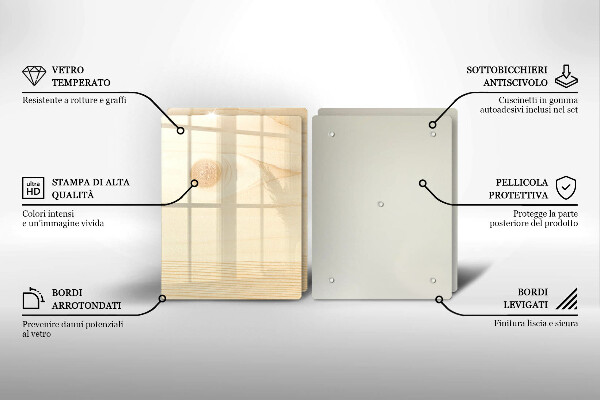 Placa din sticla protectie perete bucatarie Scandura de lemn