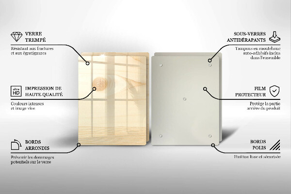 Placa din sticla protectie perete bucatarie Scandura de lemn