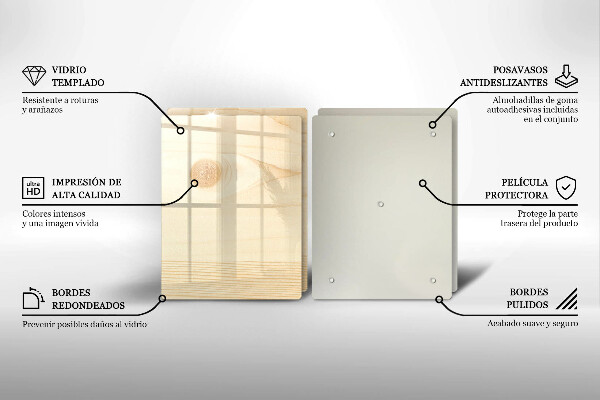 Placa din sticla protectie perete bucatarie Scandura de lemn