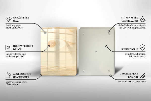 Placa din sticla protectie perete bucatarie Scandura de lemn